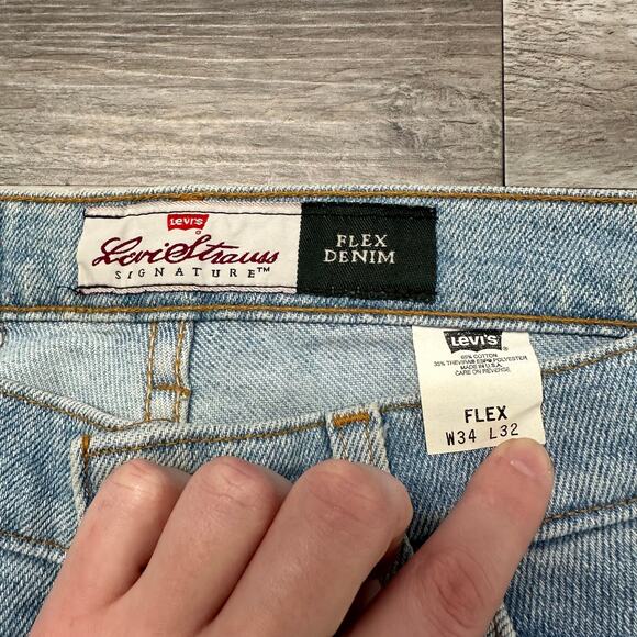 Vintage 90s Levis 540 Brown Tab Blue Men 34x32 Relaxed Straight Denim Jean - Picture 4 of 13